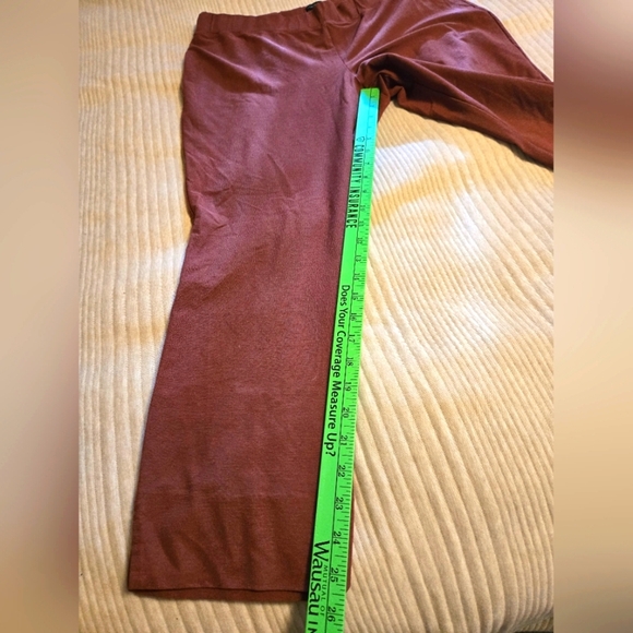 EILEEN FISHER COPPERY MAUVE PULL-ON DRESS PANTS. SIZE LARGE. - Picture 3 of 7